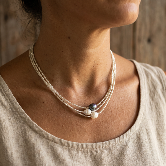 Vintage Natural Pearl Necklace