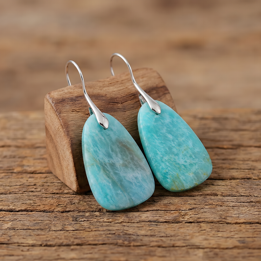 Antique Turquoise Stone Earrings