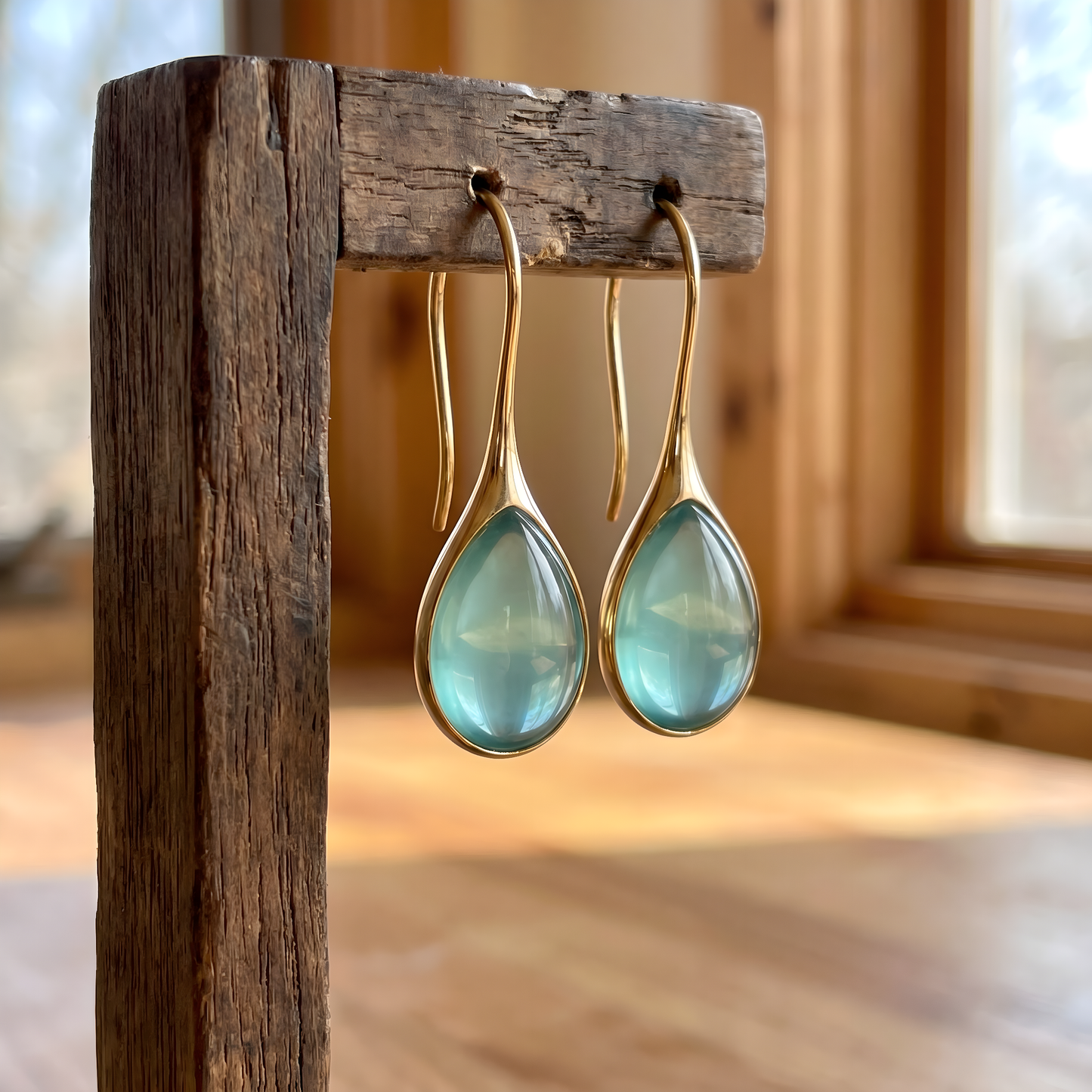 Crystal Drop Earrings in Gold and Silver
