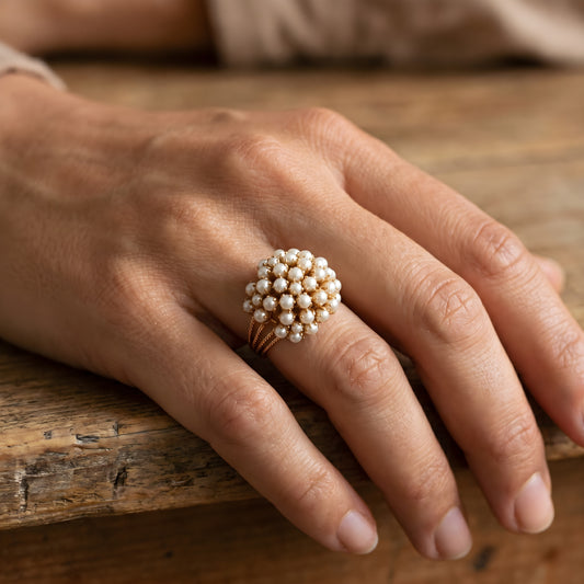 Bush - Inlaid Pearls Ring
