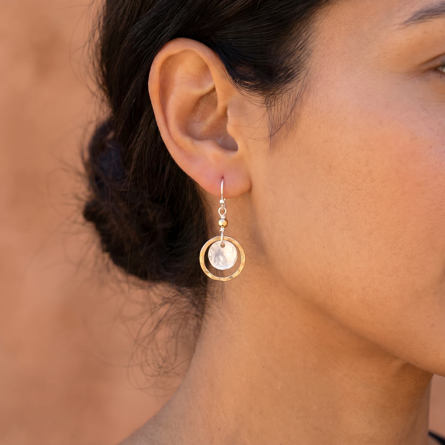 Vintage gold & silver earrings