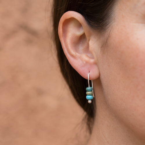 Turquoise Beaded Earrings