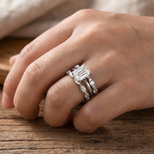 Vintage Silver Bright Layer Ring