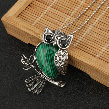 Crystal Owl Wisdom Pendant Necklace - emmy-rae-jewels.com