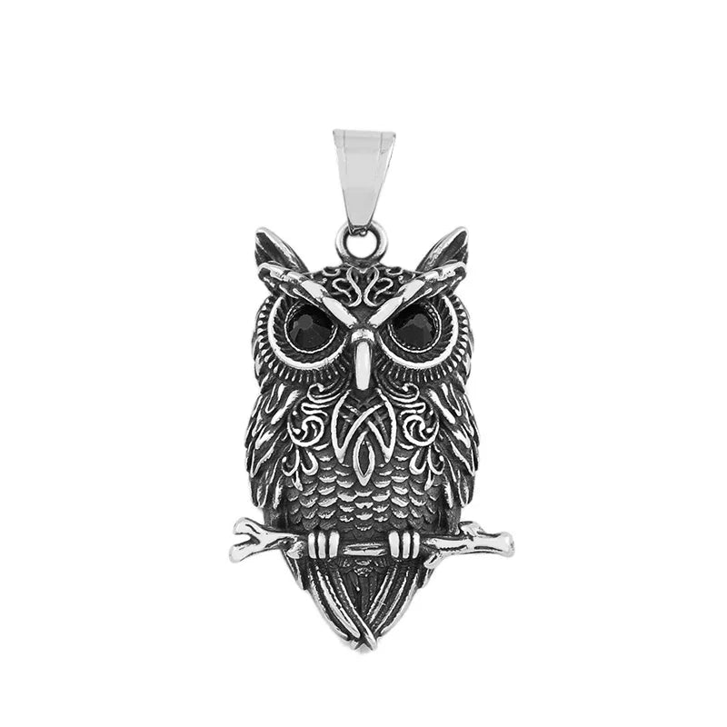 Vintage Owl Wisdom Pendant Necklace - emmy-rae-jewels.com