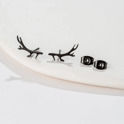 Deer Antler Stud Earrings - emmy-rae-jewels.com
