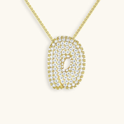 Hailey Bubble Initial Necklace - emmy-rae-jewels.com