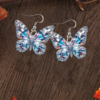Sparkling Butterfly Statement Earrings - emmy-rae-jewels.com