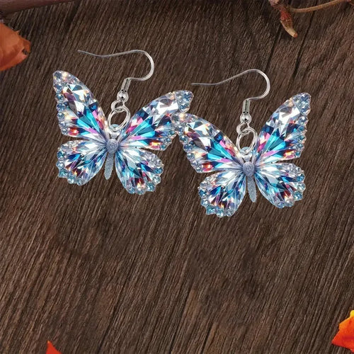 Sparkling Butterfly Statement Earrings - emmy-rae-jewels.com