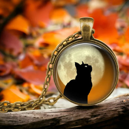 Forest Spirit Animal Glass Pendant Necklace - emmy-rae-jewels.com