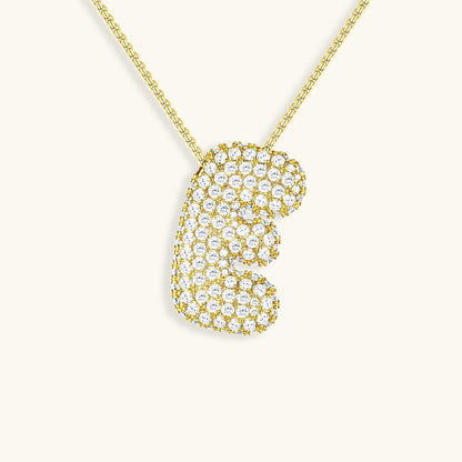 Hailey Bubble Initial Necklace - emmy-rae-jewels.com
