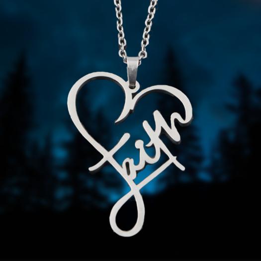 Faith Heart Necklace - emmy-rae-jewels.com