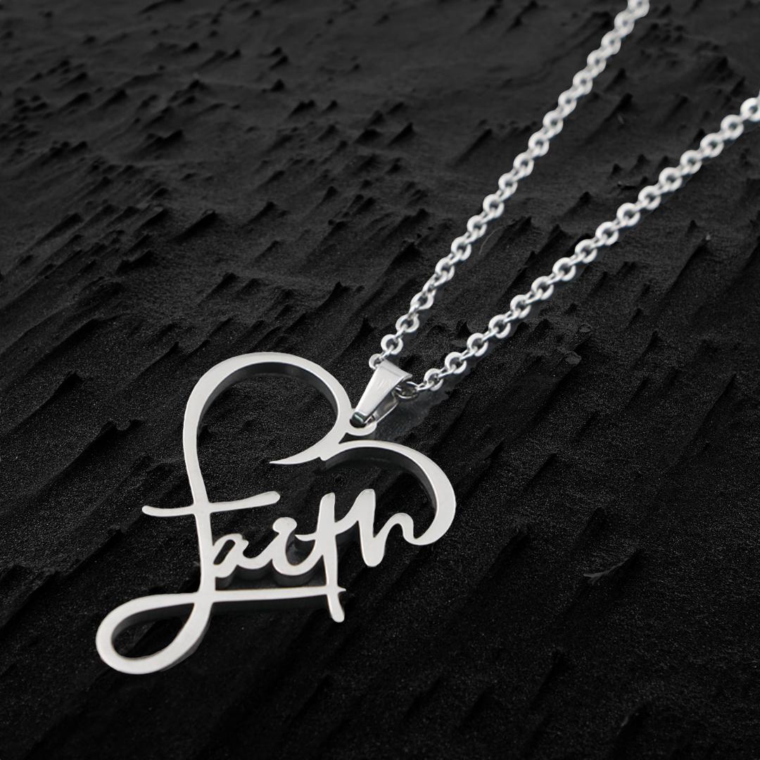 Faith Heart Necklace - emmy-rae-jewels.com