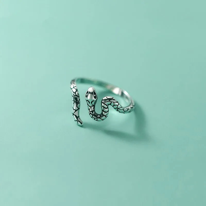 Sterling Silver Snake Ring - emmy-rae-jewels.com