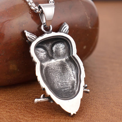 Vintage Owl Wisdom Pendant Necklace - emmy-rae-jewels.com