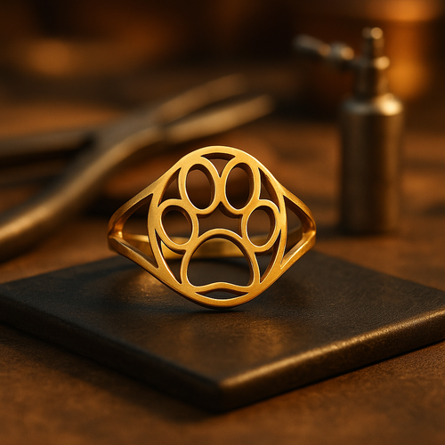 Open Paw Ring in Stainless Steel – Lightweight & Stylish - emmy-rae-jewels.com
