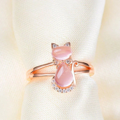 Cat Ring in Rose Gold - emmy-rae-jewels.com