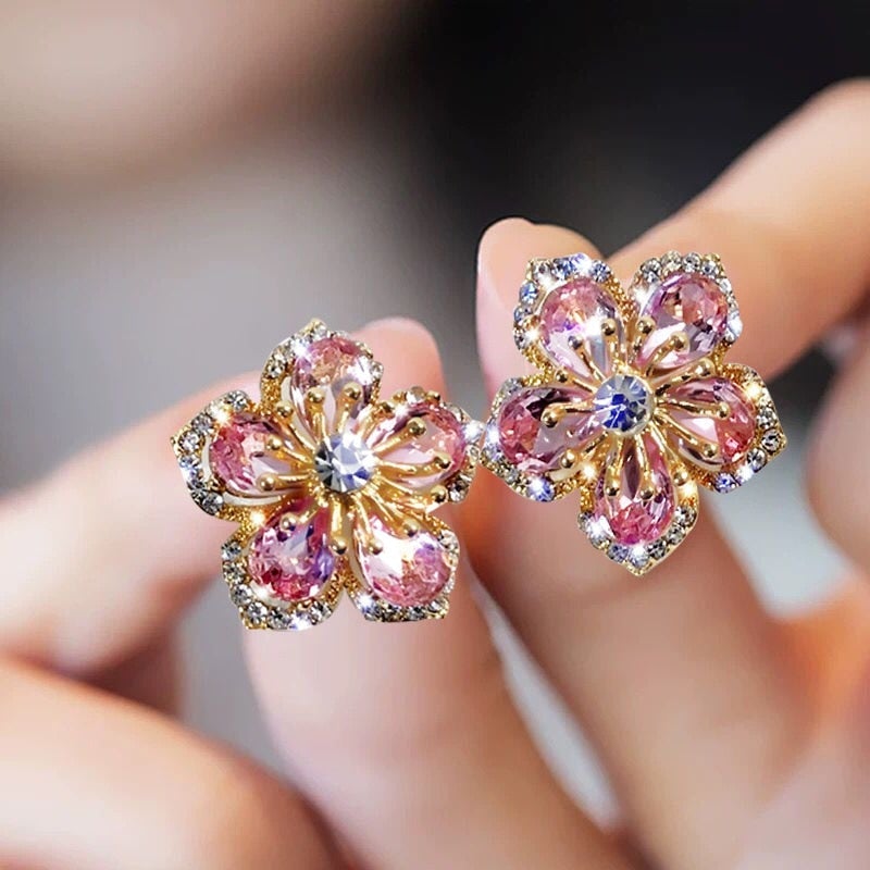Multicoloured Zirconia Earrings in Sterling Silver - emmy-rae-jewels.com