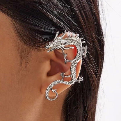 Silver Dragon Earrings - emmy-rae-jewels.com