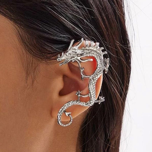 Silver Dragon Earrings - emmy-rae-jewels.com