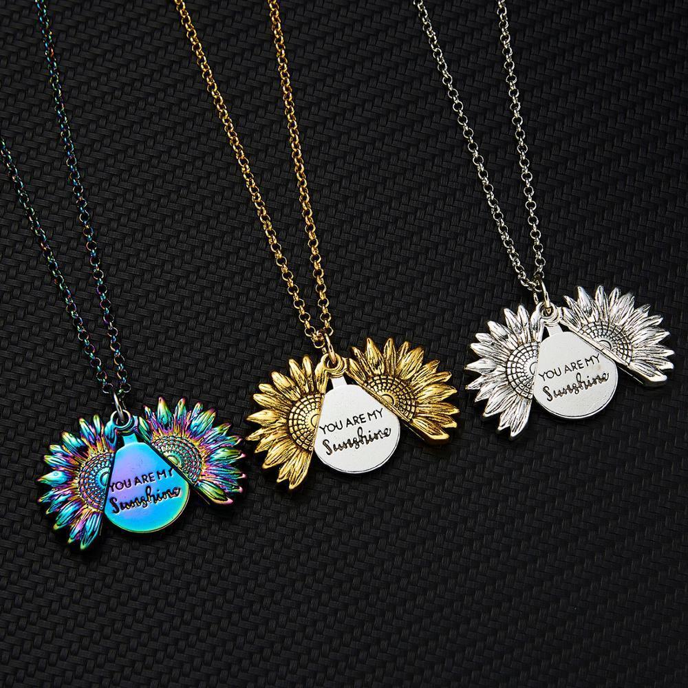 Silver Sunflower Pendant - emmy-rae-jewels.com