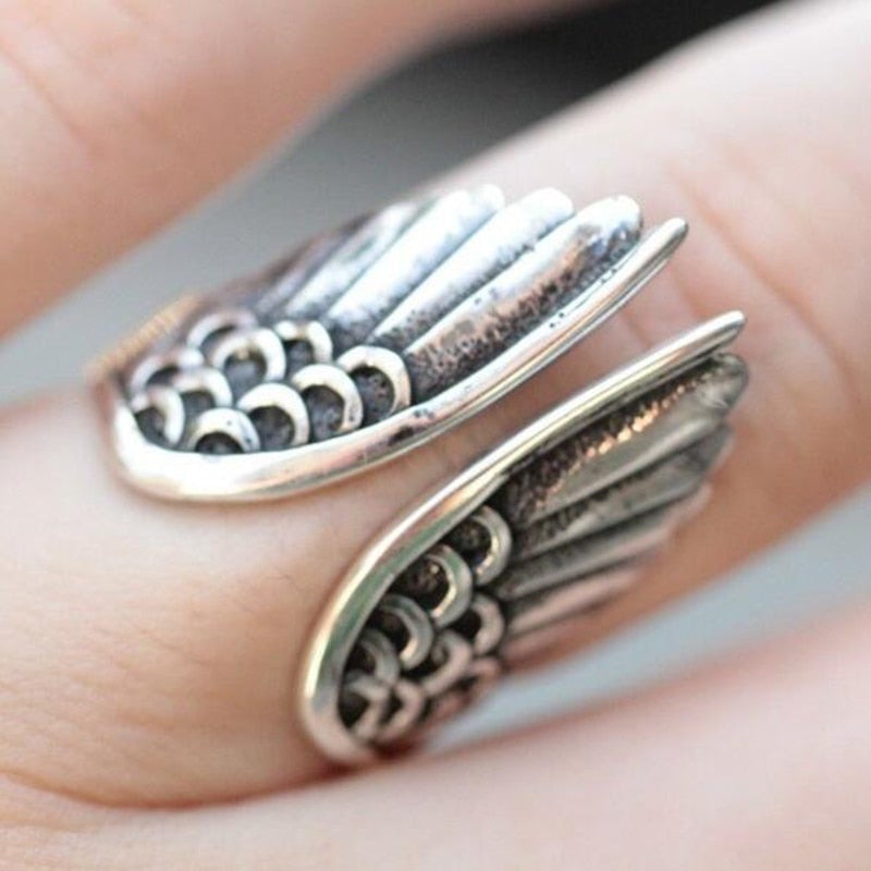 Adjustable Angel Ring in 925 Sterling Silver - emmy-rae-jewels.com