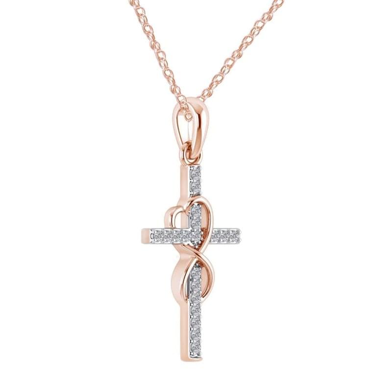 Blessed Infinity Crucifix Necklace - emmy-rae-jewels.com