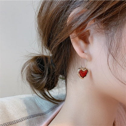 Little Red Hearts Earrings - emmy-rae-jewels.com