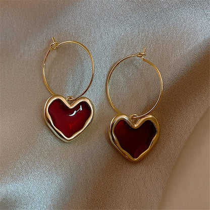 Little Red Hearts Earrings - emmy-rae-jewels.com
