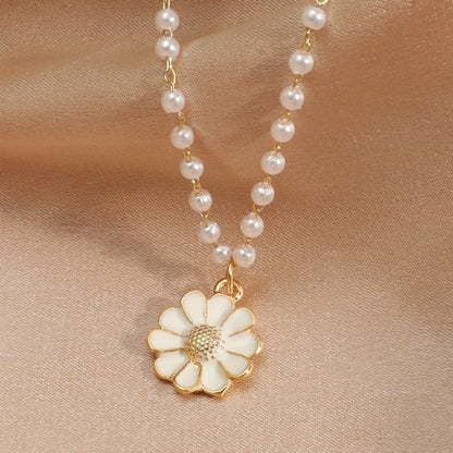 Daisy with Pearls Pendant - emmy-rae-jewels.com