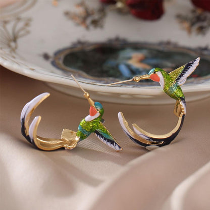 Unique Creative Hummingbird Earrings - emmy-rae-jewels.com