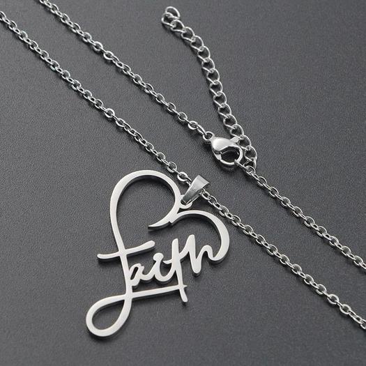 Faith Heart Necklace - emmy-rae-jewels.com