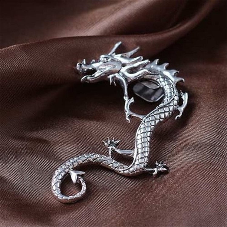Silver Dragon Earrings - emmy-rae-jewels.com