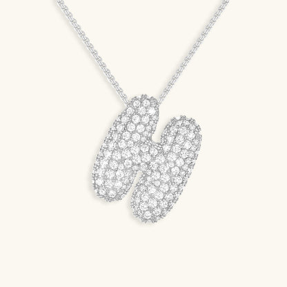 Hailey Bubble Initial Necklace - emmy-rae-jewels.com