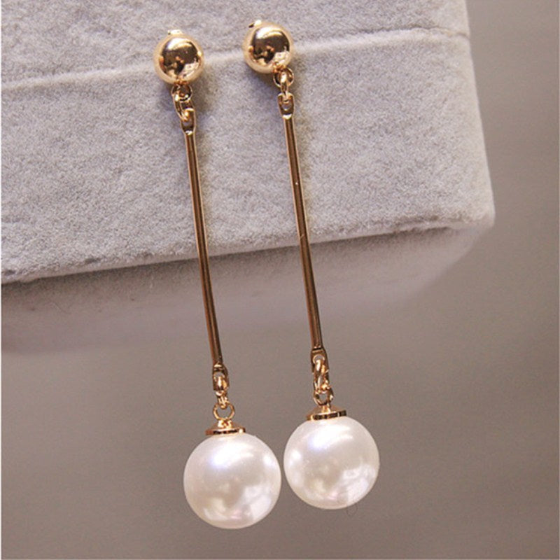 Luxury Dangling Earrings with Special Hand-Plaid Pearls - emmy-rae-jewels.com