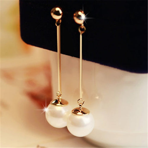 Luxury Dangling Earrings with Special Hand-Plaid Pearls - emmy-rae-jewels.com