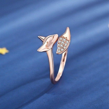 Rose Silver Fox Ring - emmy-rae-jewels.com