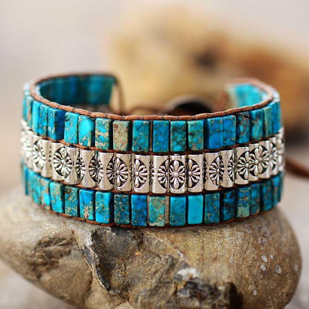 Lotus Boho Wrap Bracelet - emmy-rae-jewels.com
