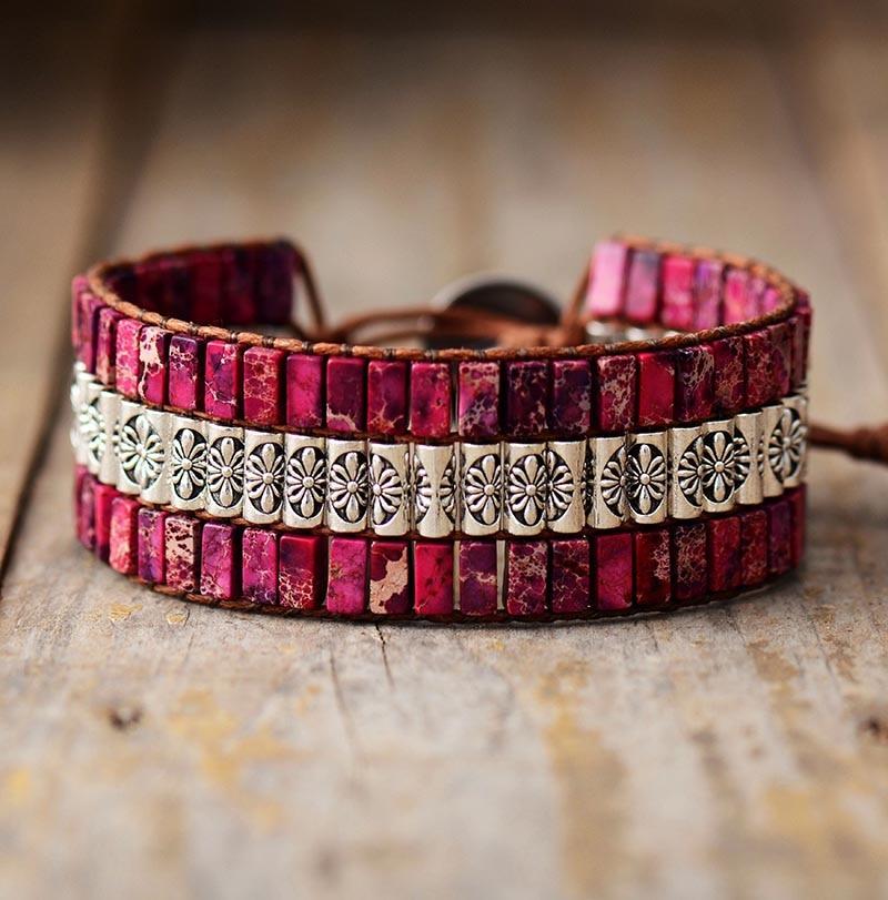 Lotus Boho Wrap Bracelet - emmy-rae-jewels.com