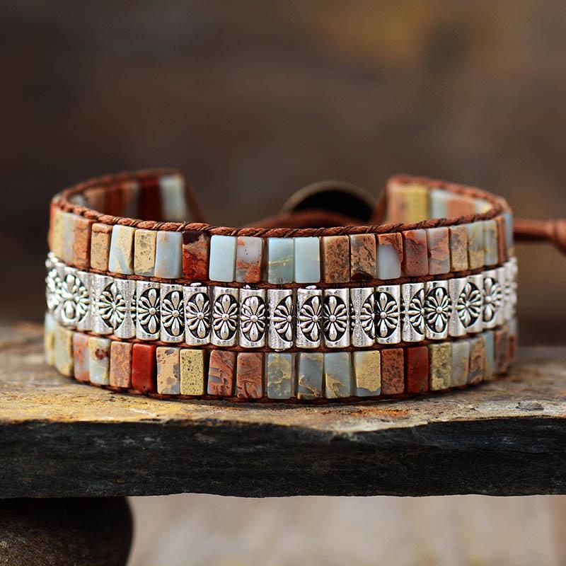 Lotus Boho Wrap Bracelet - emmy-rae-jewels.com