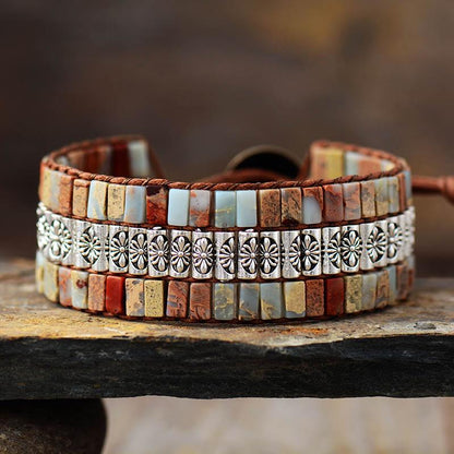 Lotus Boho Wrap Bracelet - emmy-rae-jewels.com