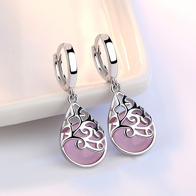 925 Sterling Silver Tree of Life Earrings - emmy-rae-jewels.com