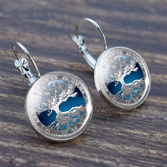 Silver Tree of Life Earrings - emmy-rae-jewels.com
