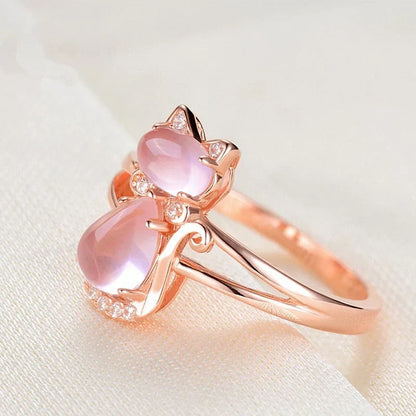 Cat Ring in Rose Gold - emmy-rae-jewels.com
