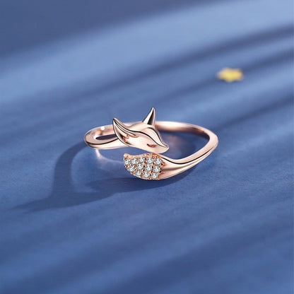 Rose Silver Fox Ring - emmy-rae-jewels.com
