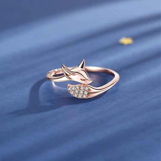 Rose Silver Fox Ring - emmy-rae-jewels.com