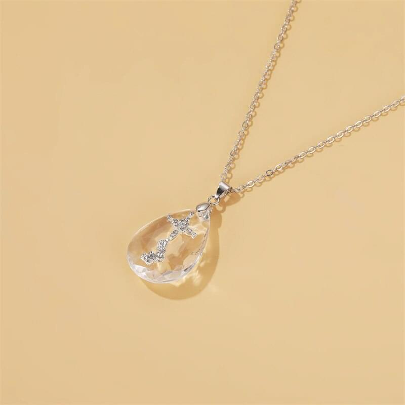 Crystal Stairway to Heaven Crucifix - emmy-rae-jewels.com