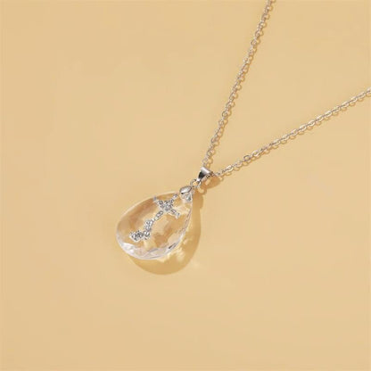 Crystal Stairway to Heaven Crucifix - emmy-rae-jewels.com