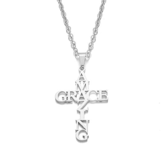Amazing Grace Stainless Necklace - emmy-rae-jewels.com
