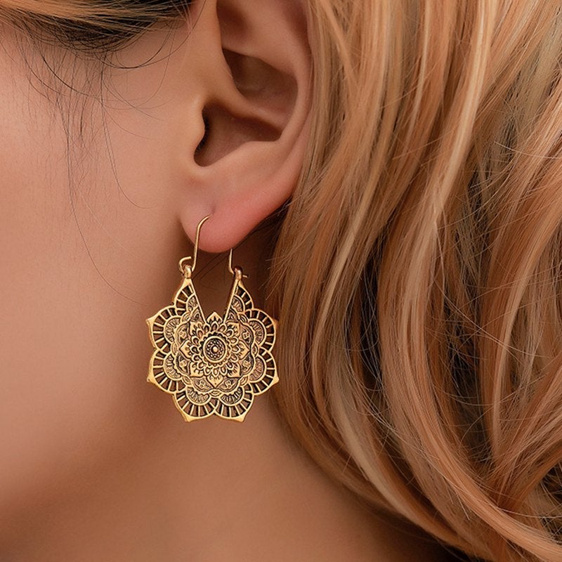 Lotus Mandala Earrings - emmy-rae-jewels.com